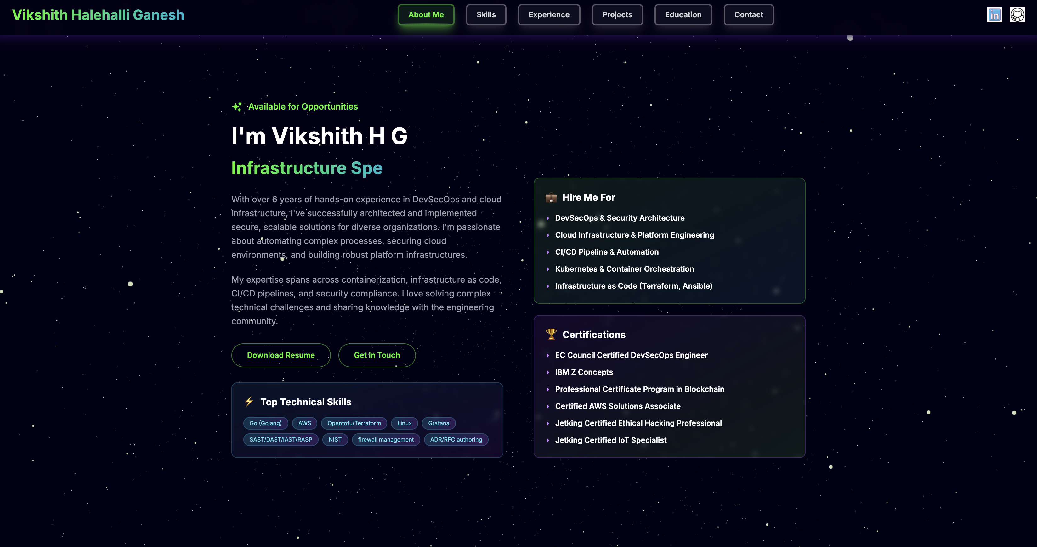 Personal Portfolio Website